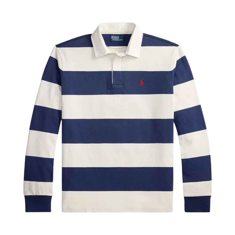 Ralph Lauren Striped Rugby Polo Navy