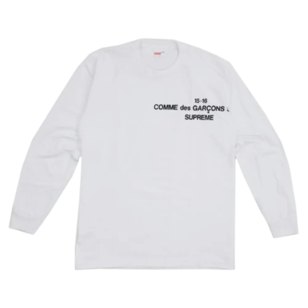 Comme Des Garcons Long Sleeve White