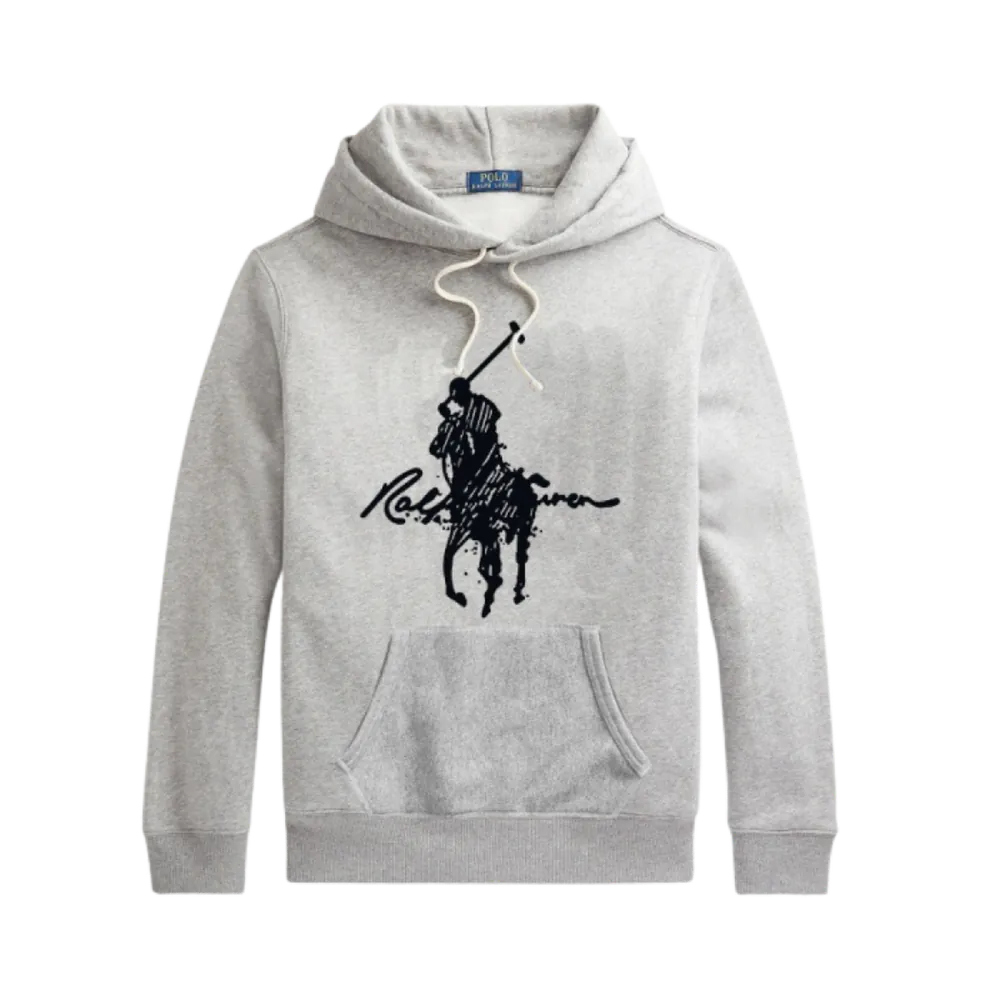 Ralph Lauren Big Pony Hoodie Grey