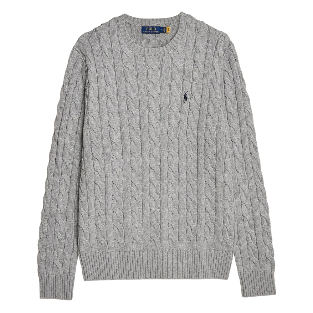 Ralph Lauren Cable Knit Sweater Grey