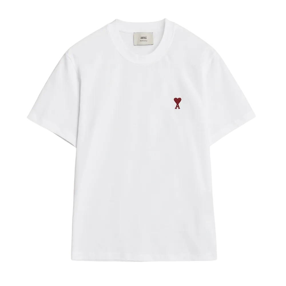 Ami Paris Heart T-Shirt White