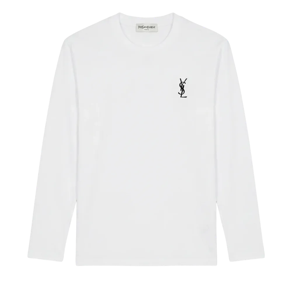 Saint Laurent Long Sleeve White